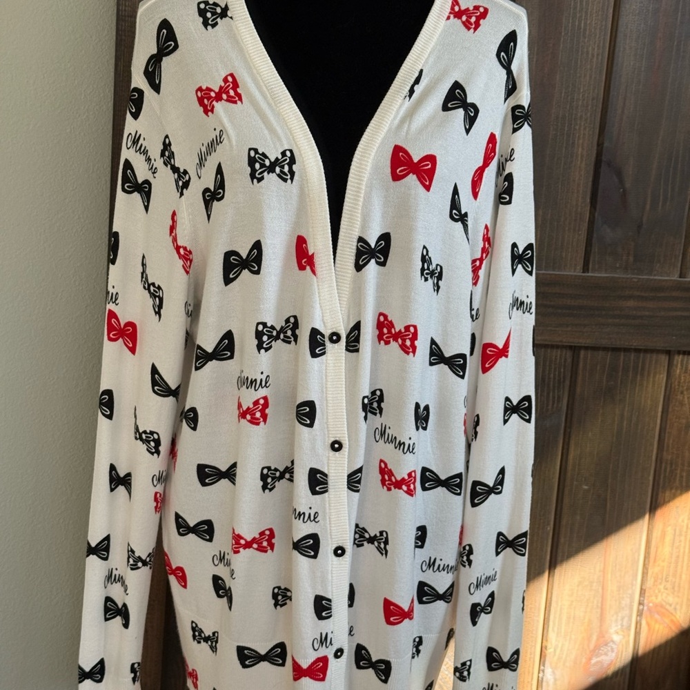 Disney Parks Authentic Minnie Mouse & Bows Sweater